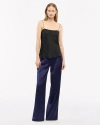 Another Tomorrow Silk Camisole In Multi