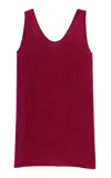 Another Tomorrow Silk Tank Top In Pink