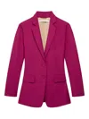 Another Tomorrow Single-breasted Blazer In Pink