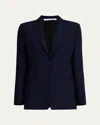 ANOTHER TOMORROW SINGLE BUTTON BLAZER JACKET