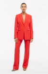 Another Tomorrow Single Button Jacket In Red