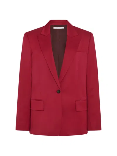 ANOTHER TOMORROW SINGLE-BUTTON RELAXED BLAZER