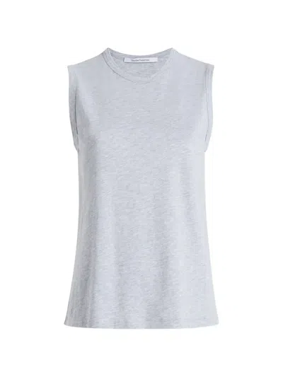 Another Tomorrow Sleeveless T-shirt In Gray