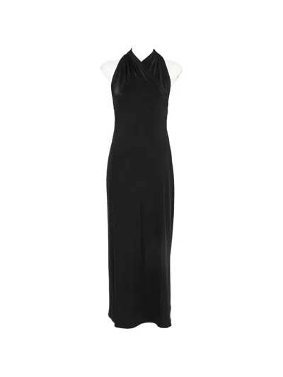 Another Tomorrow Slevveless Maxi Dress In Black