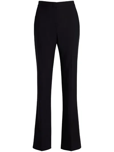 Another Tomorrow Merino Wool Classic Trousers In Black