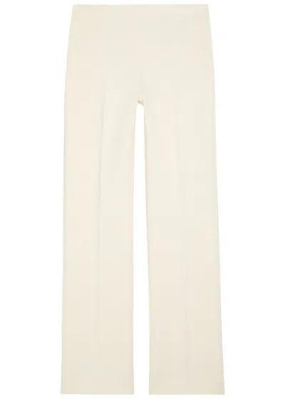 Another Tomorrow Straight-leg Jersey Trousers In Neutral
