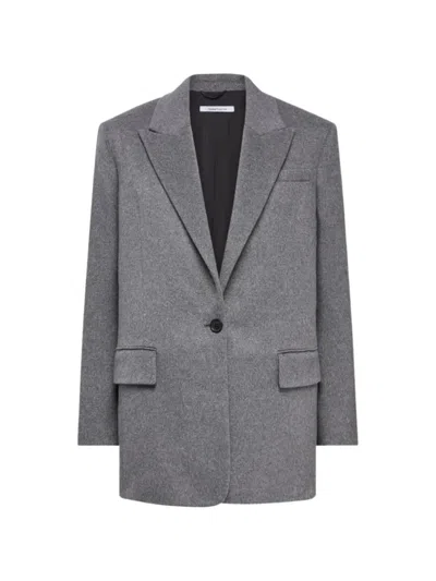 Another Tomorrow Tailored Cashmere Blazer In Green