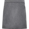 Another Tomorrow Tailored Mini Skirt In Gray