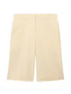 Another Tomorrow Tailored Shorts In Neutral