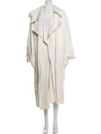Pre-owned Another Tomorrow Trench Coat In Neutrals