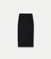 Another Tomorrow Tube Skirt In Black