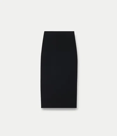 Another Tomorrow Tube Skirt In Black