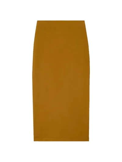 Another Tomorrow Tube Skirt In Tapenade