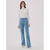 Another Tomorrow Turtleneck Bodysuit In White