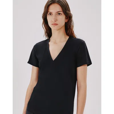 ANOTHER TOMORROW ANOTHER TOMORROW V-NECK TEE