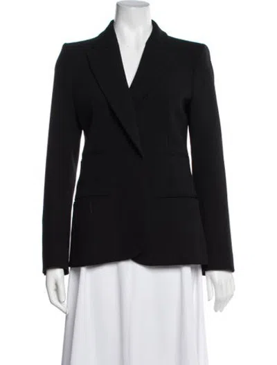 Pre-owned Another Tomorrow Virgin Wool Blazer In Blue