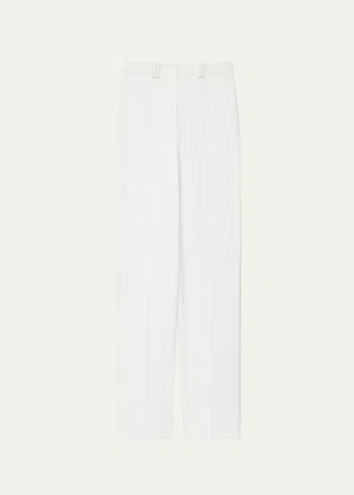 Another Tomorrow Wide-leg Fluid Trousers In Off White
