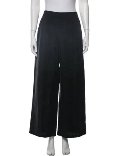 Pre-owned Another Tomorrow Wide Leg Pants In Black