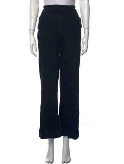 Pre-owned Another Tomorrow Wide Leg Pants In Black