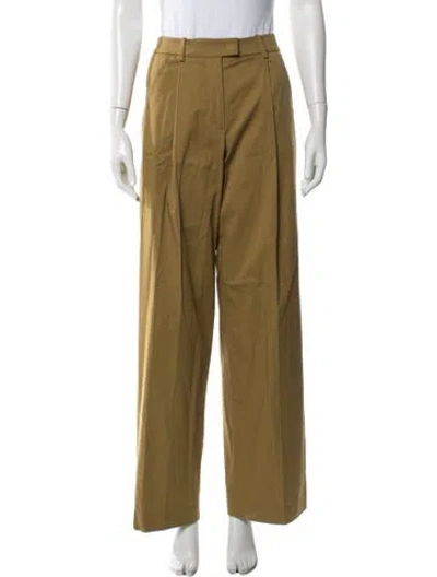 Pre-owned Another Tomorrow Wide Leg Pants In Neutral