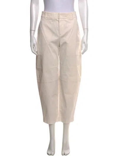 Pre-owned Another Tomorrow Wide Leg Pants In Neutrals