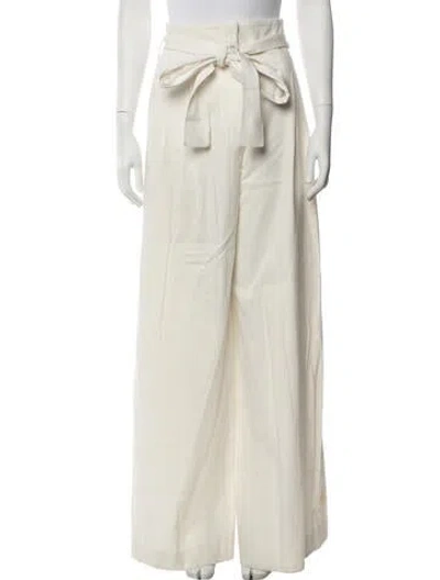 Pre-owned Another Tomorrow Wide Leg Pants In Neutrals
