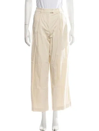Pre-owned Another Tomorrow Wide Leg Pants In Neutrals