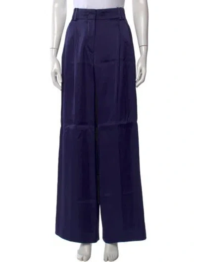Pre-owned Another Tomorrow Wide Leg Pants In Purple