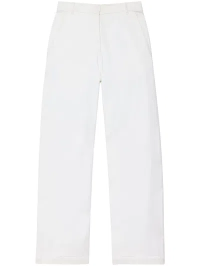 Another Tomorrow Wide-leg Jeans In White