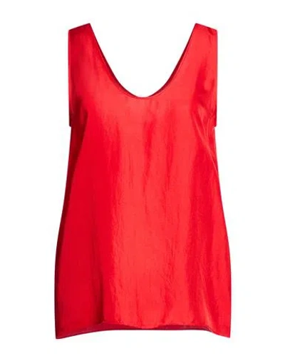 Another Tomorrow Woman Top Red Size L Silk