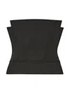 Another Tomorrow Strapless Panelled Bustier In Black