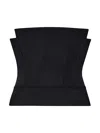 Another Tomorrow Architectural Bustier Black In Black