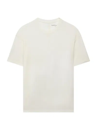 Another Tomorrow Women's Boy Tee In White