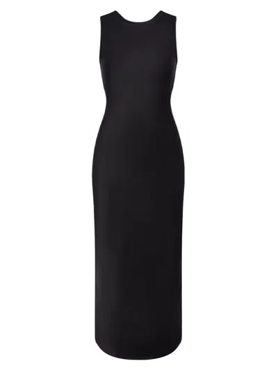 Another Tomorrow Women's Cowl Back Sheath Dress In Black