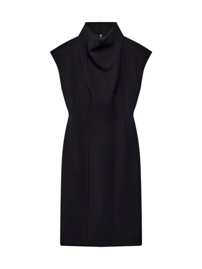 Another Tomorrow Women's Double Face Cutout Dress In Black
