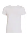 Another Tomorrow Women's Fitted Tee In White