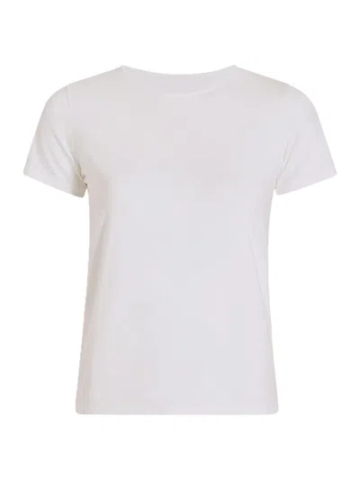Another Tomorrow Women's Fitted Tee In White