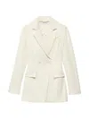 Another Tomorrow Women's Jersey Jacket In Neutral