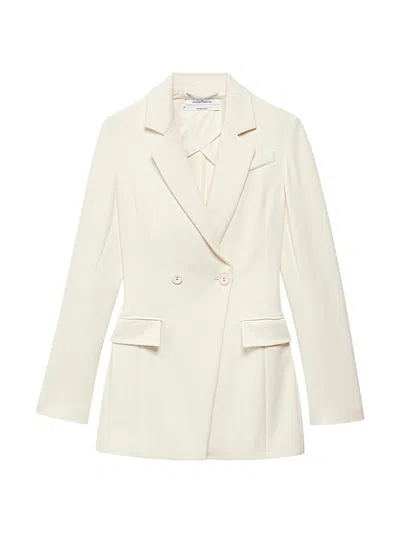 Another Tomorrow Women's Jersey Jacket In White
