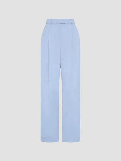Another Tomorrow Women's Relaxed Wide Leg Pants In Blue