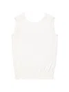 ANOTHER TOMORROW WOMEN'S SCOOPED BACK KNIT TOP