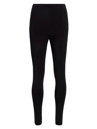 Another Tomorrow Women's Seamed Leggings In Black