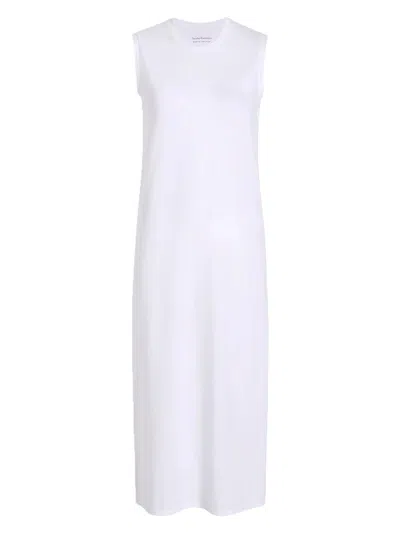 Another Tomorrow Women's Sleeveless Tee Dress In White