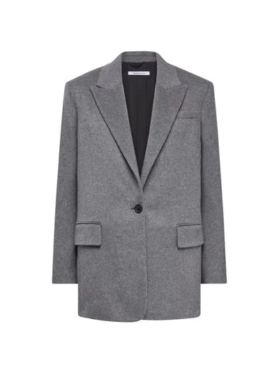 Another Tomorrow Women's Tailored Cashmere Jacket In Gray
