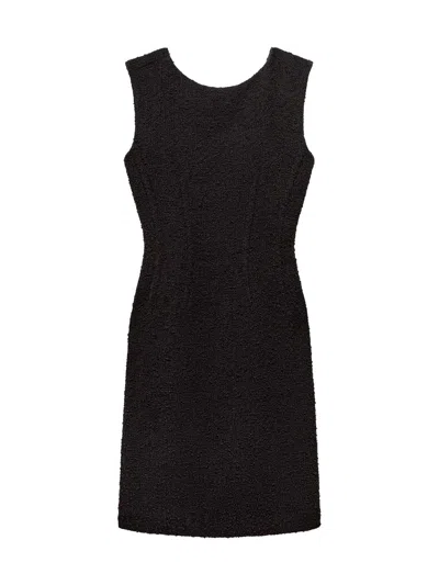Another Tomorrow Women's Tweed Dress In Black