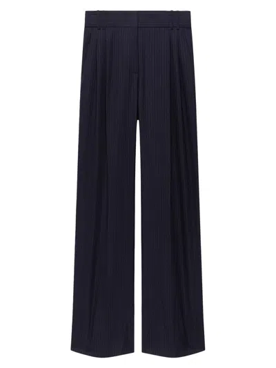 Another Tomorrow Women's Twill Pleated Trouser