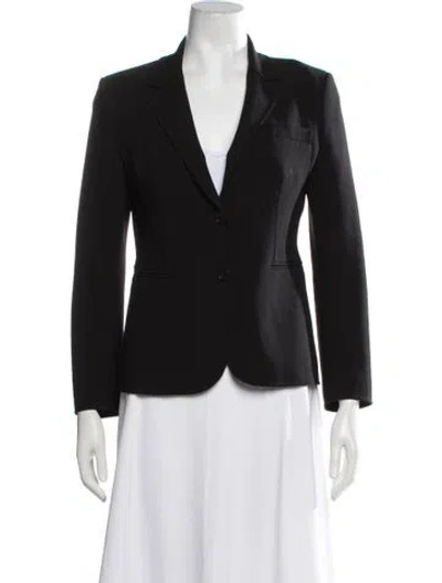 Pre-owned Another Tomorrow Wool Blazer In Blue