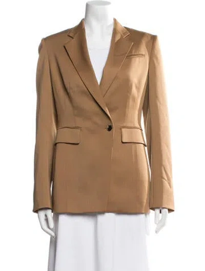 Pre-owned Another Tomorrow Wool Blazer In Brown