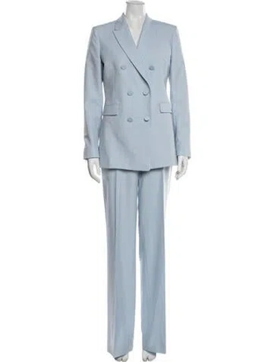 Pre-owned Another Tomorrow Wool Pantsuit In Blue