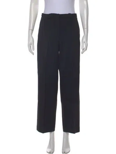 Pre-owned Another Tomorrow Wool Straight Leg Pants In Gray